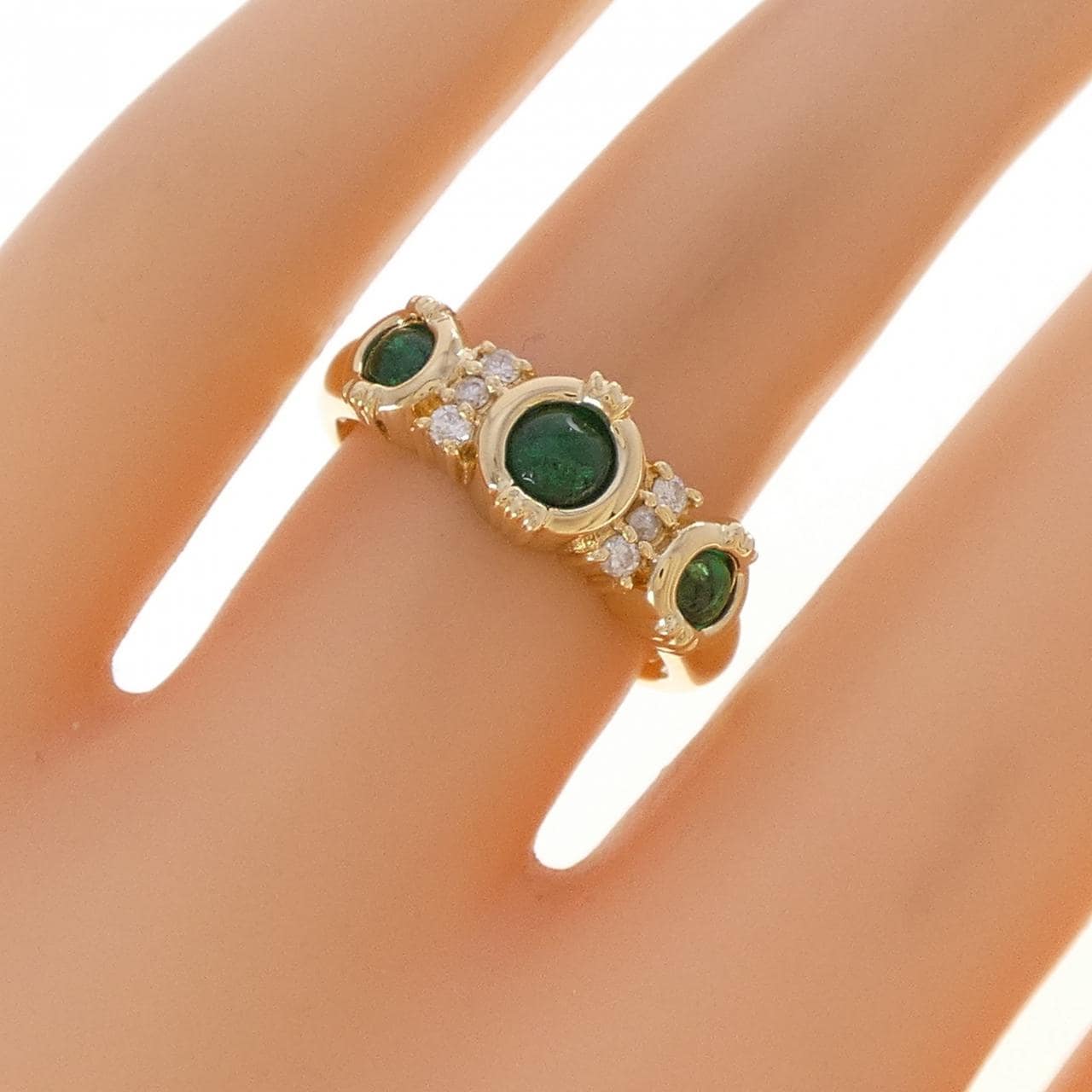 K18YG エメラルド リング 0.90CT