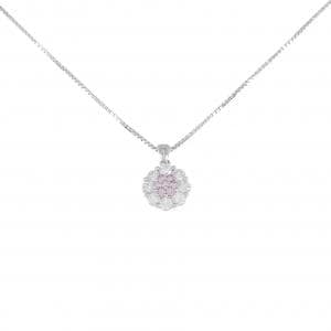 Pink diamond necklace