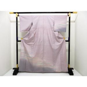 【未使用品】単衣　牛首紬　訪問着