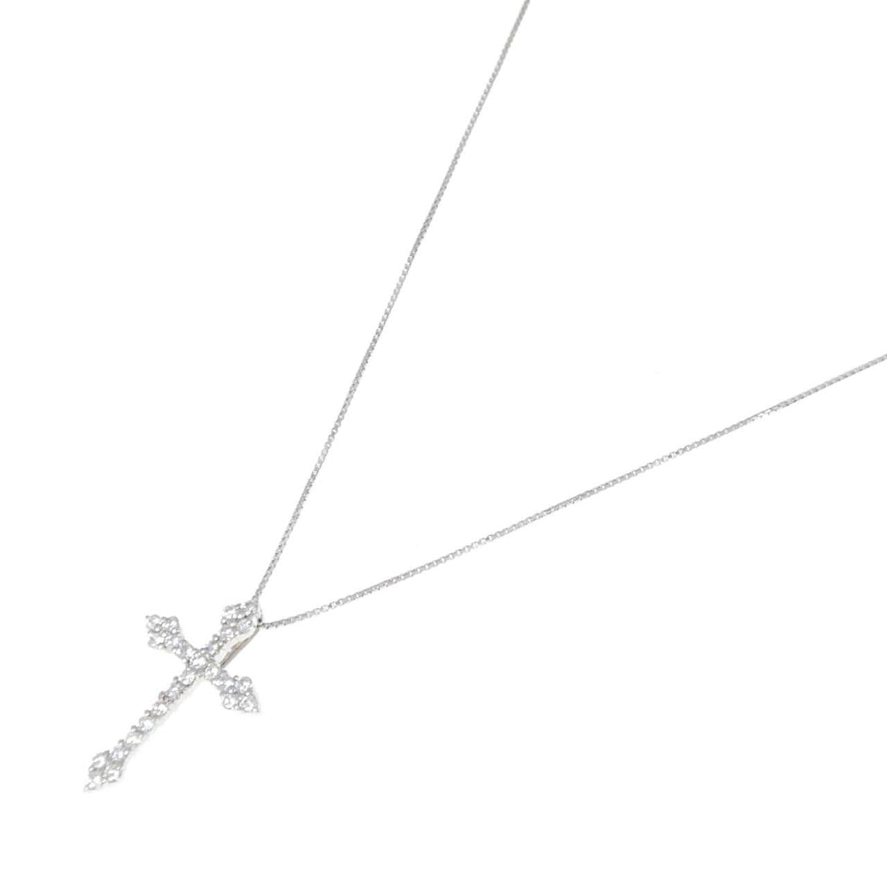 PT Cross Diamond Necklace 0.50CT
