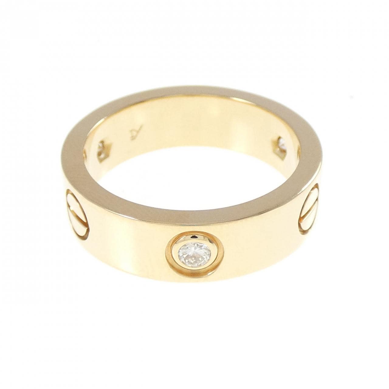 カルティエ ラブ ハーフダイヤ リング