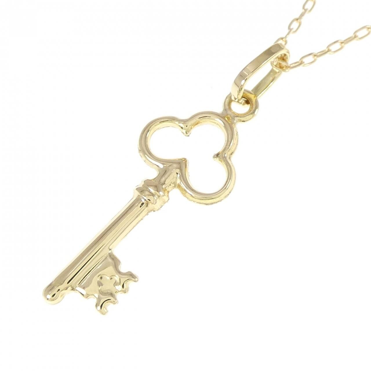 K18YG key necklace