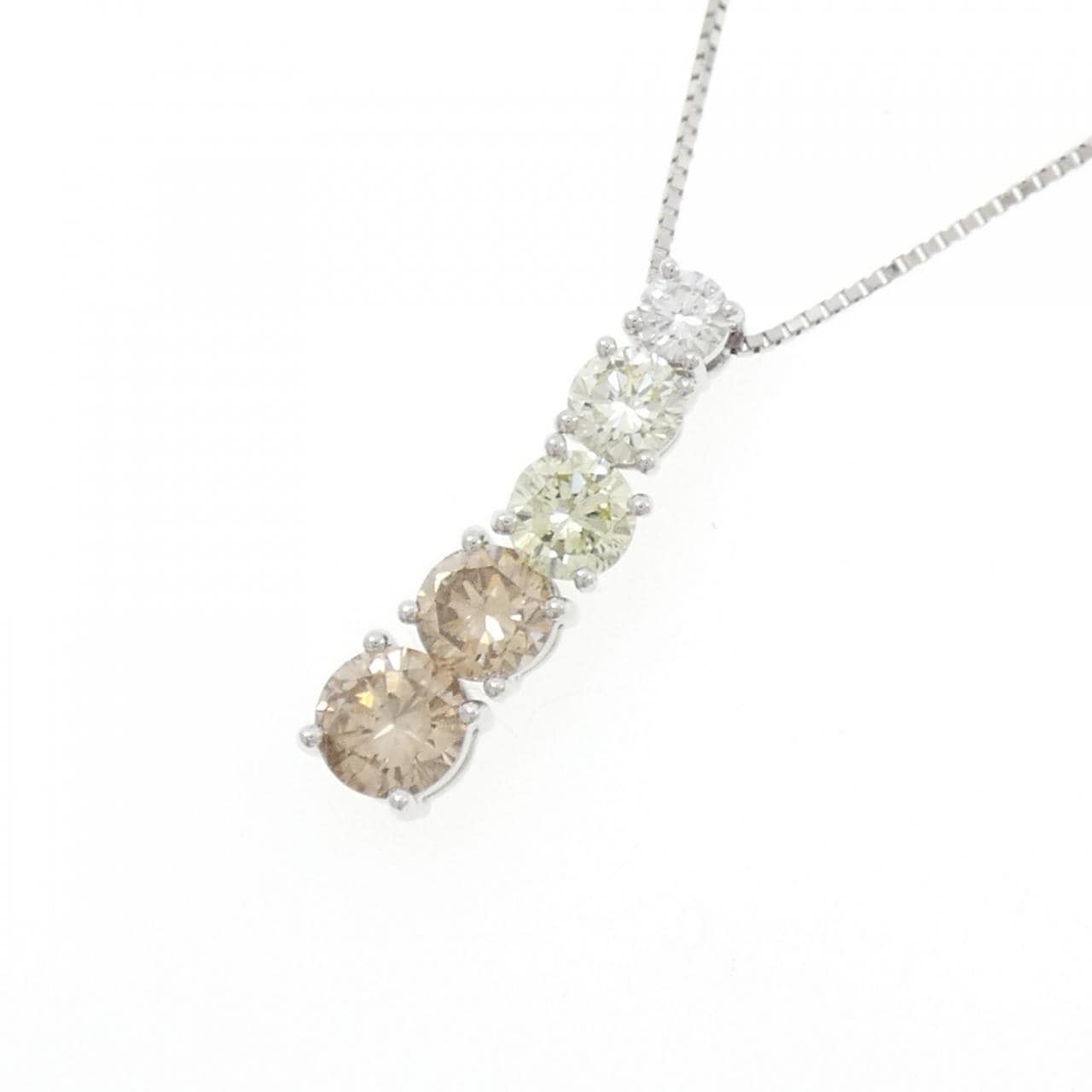 PT950/PT850 ダイヤモンド ネックレス 1.50CT