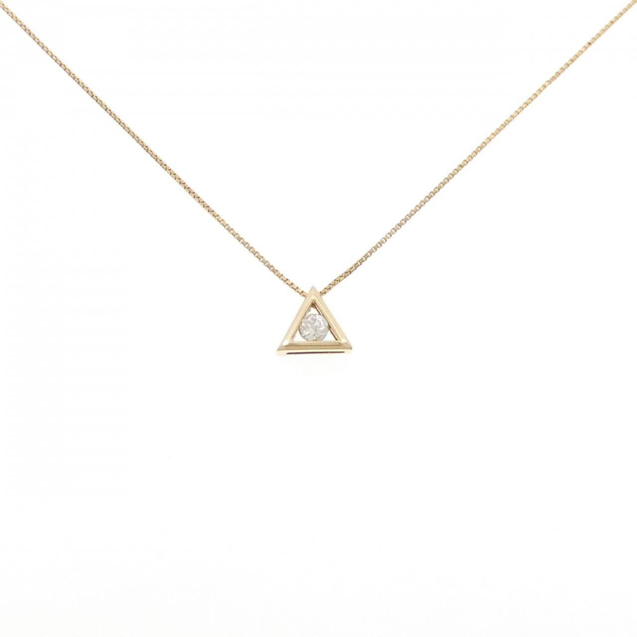 K18YG ダイヤモンド ネックレス 0.14CT