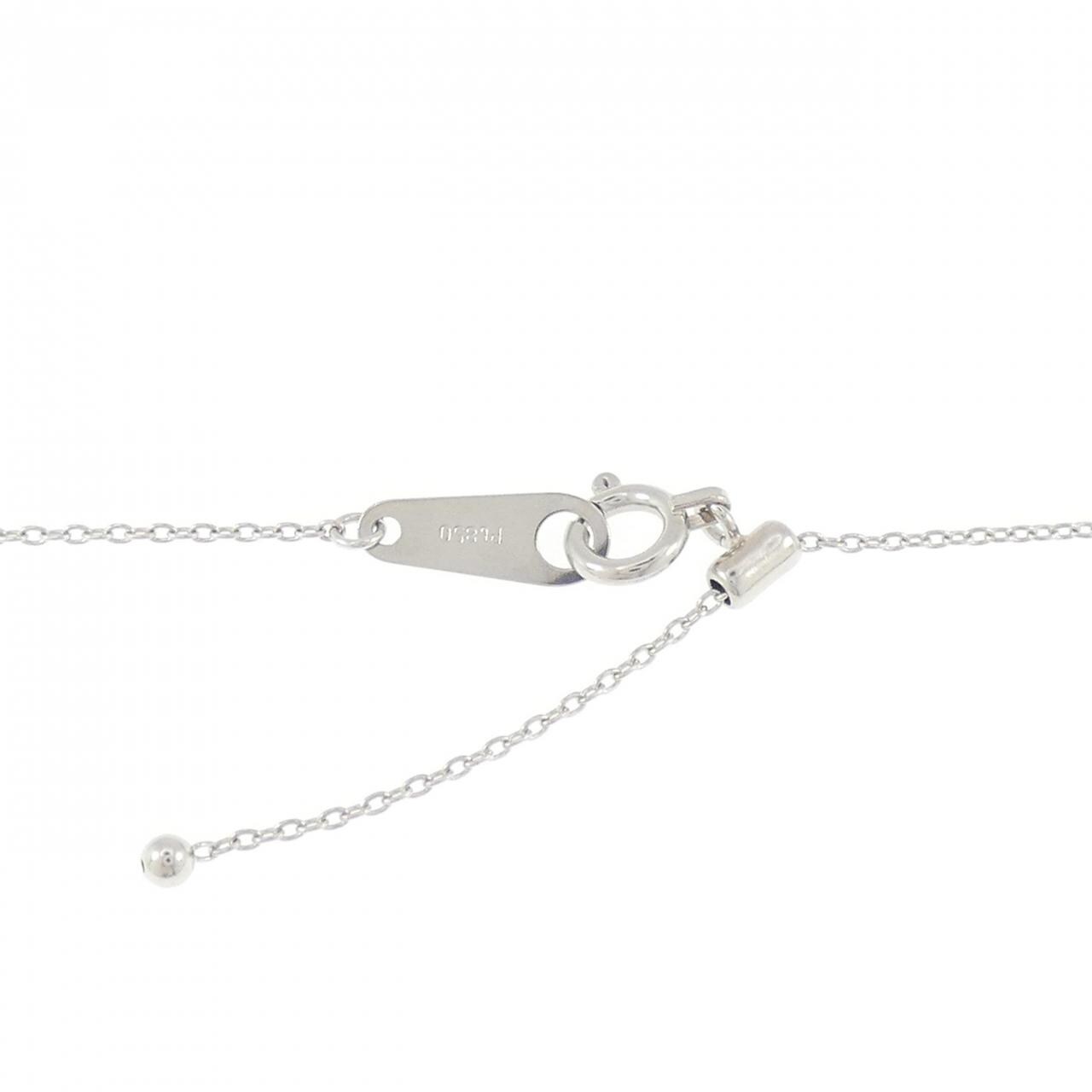 PT900/PT850 ソリティア ダイヤモンド ネックレス 0.90CT