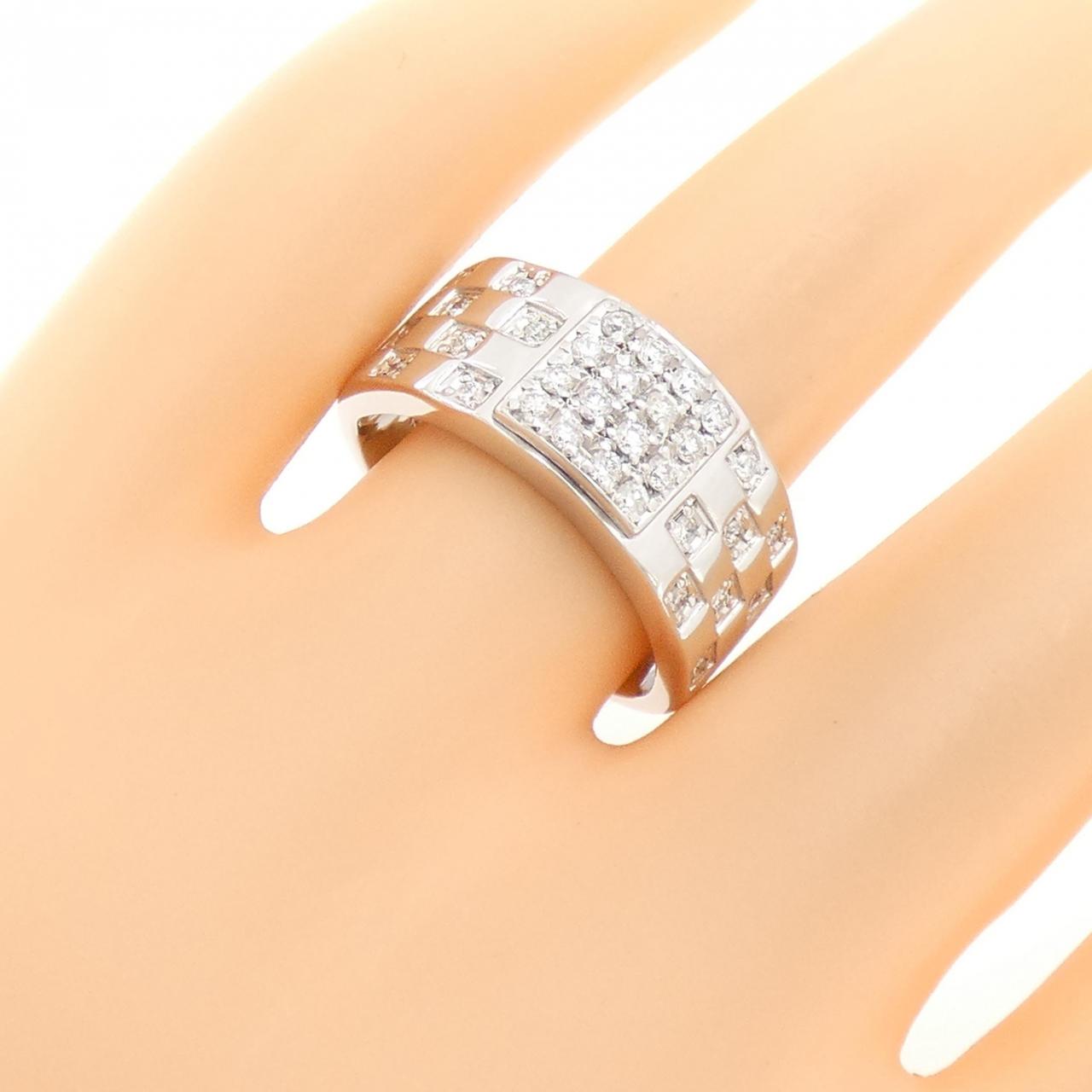 K18WG ダイヤモンド リング 0.43CT