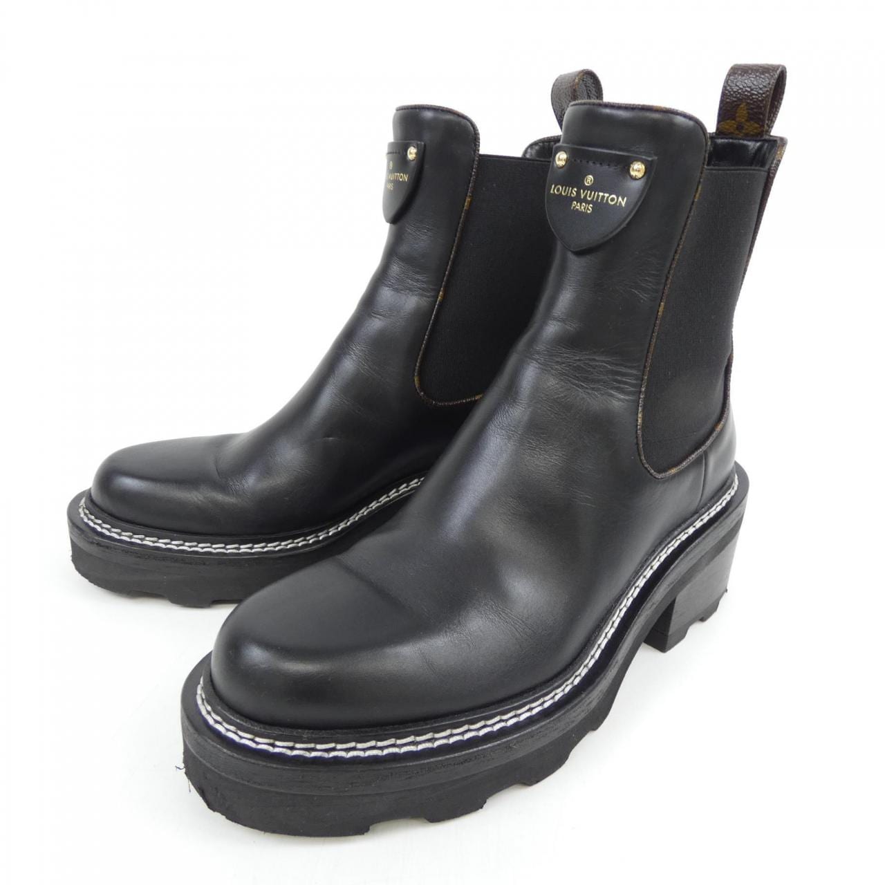 ルイヴィトン LOUIS VUITTON モノグラムキャンバスバックループ LVボブールライン ブーツ
