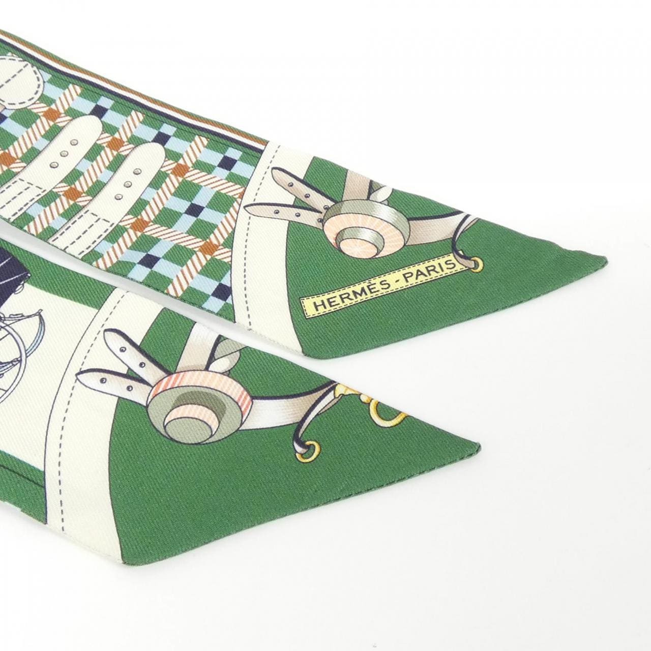 【未使用品】エルメス LES VOITURES NOUVELLES ツイリー 064108S スカーフ