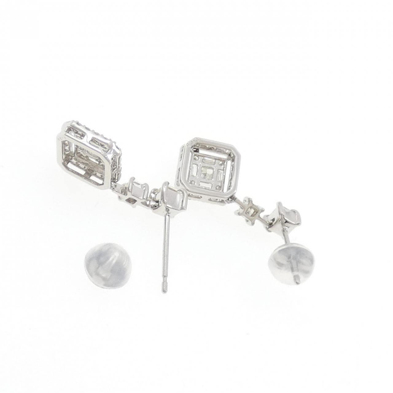 PT900 ダイヤモンド ピアス 0.60CT