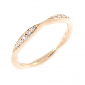 シャネル カメリア ハーフエタニティ リング