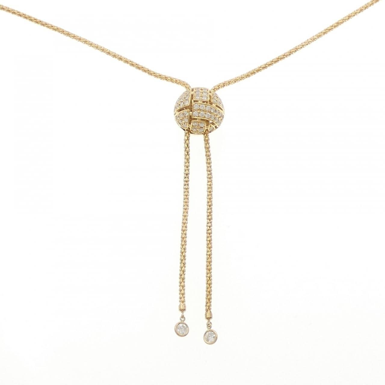 K18YG ダイヤモンド ネックレス 0.82CT