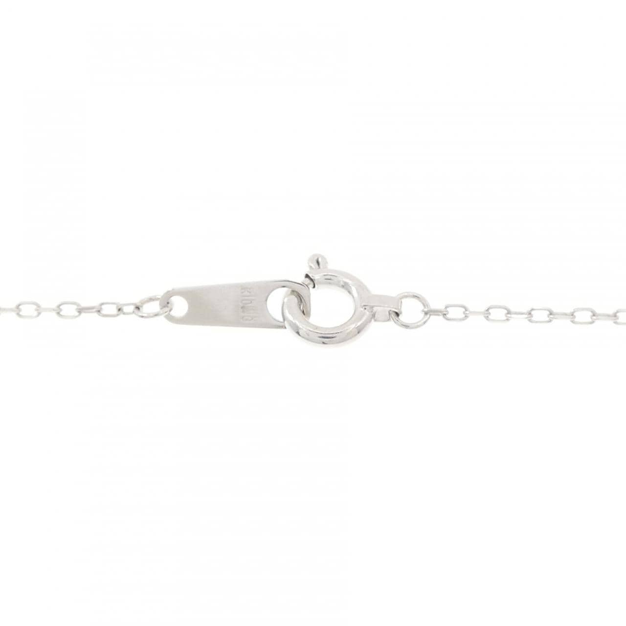 K10WG ドッグ ダイヤモンド ネックレス 0.09CT