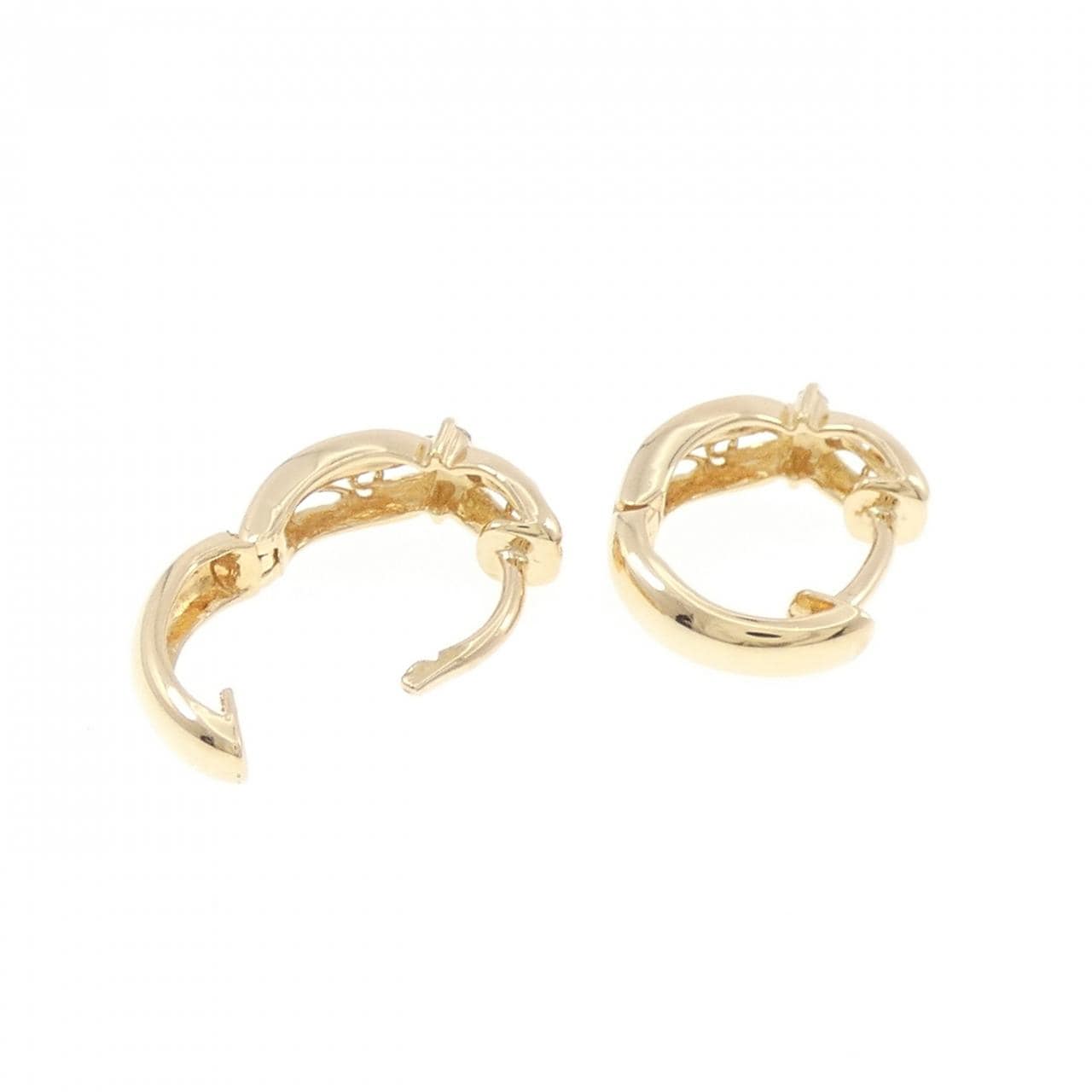 K18YG ダイヤモンド ピアス 0.06CT