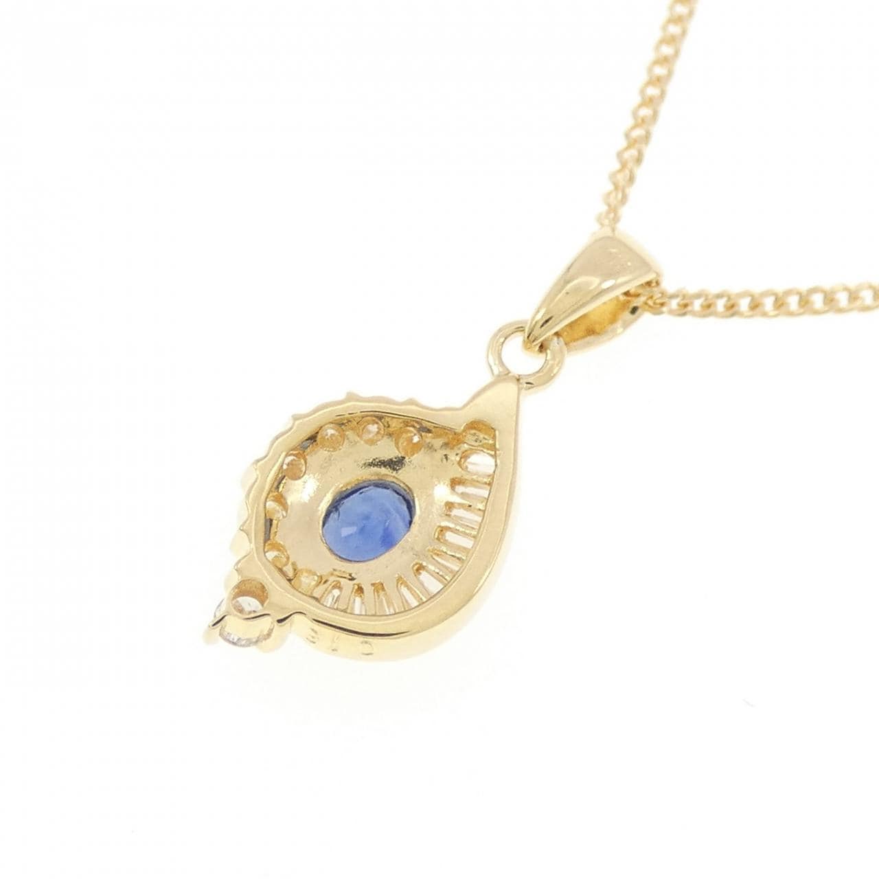 K18YG サファイヤ ネックレス