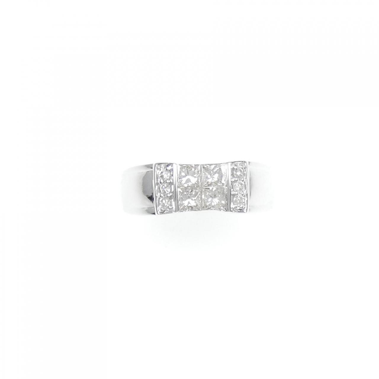 K18WG ダイヤモンド リング 0.70CT