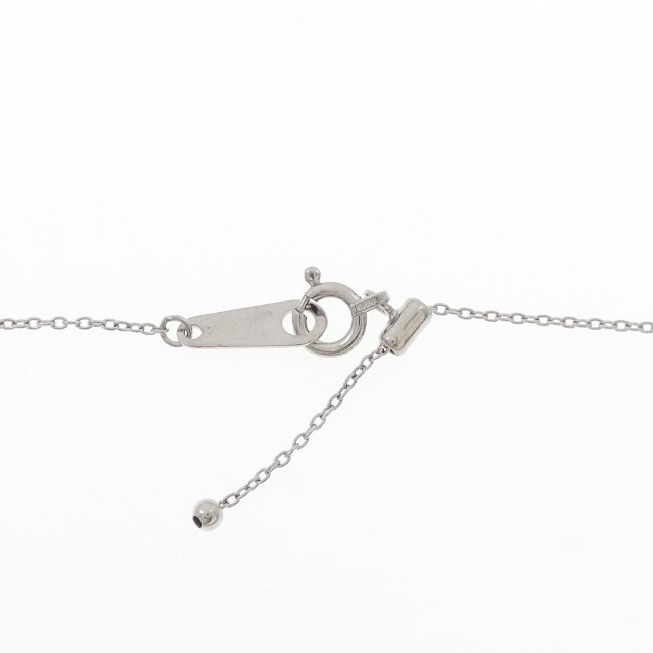 K18WG ハート ダイヤモンド ネックレス 0.28CT