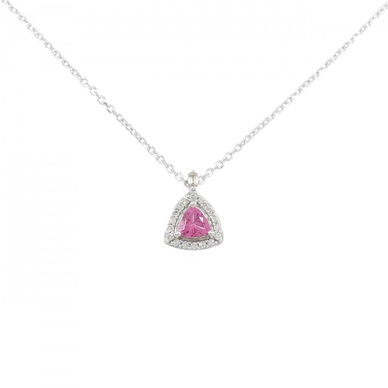 K18WG スピネル ネックレス 0.37CT