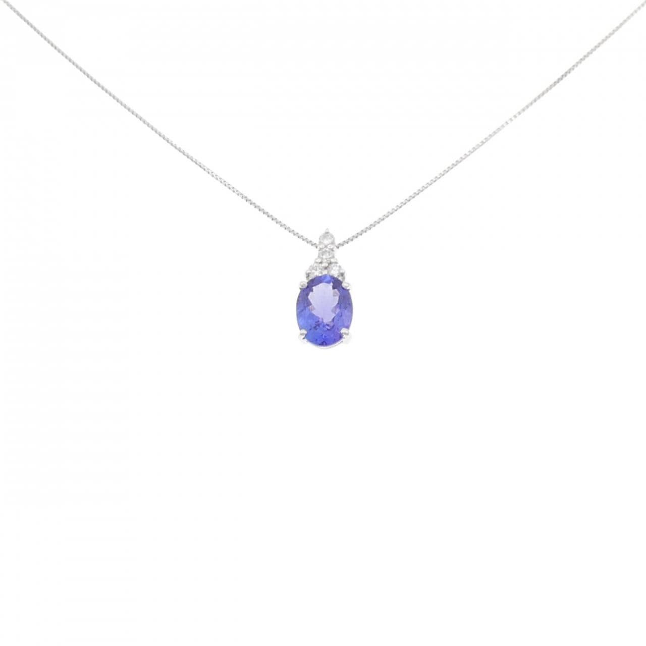PT900/PT850 タンザナイト ネックレス 1.51CT