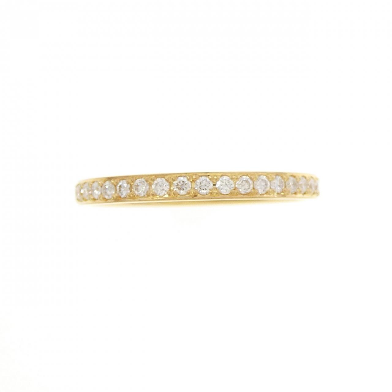 【リメイク】K24YG ハーフエタニティ ダイヤモンド リング 0.20CT