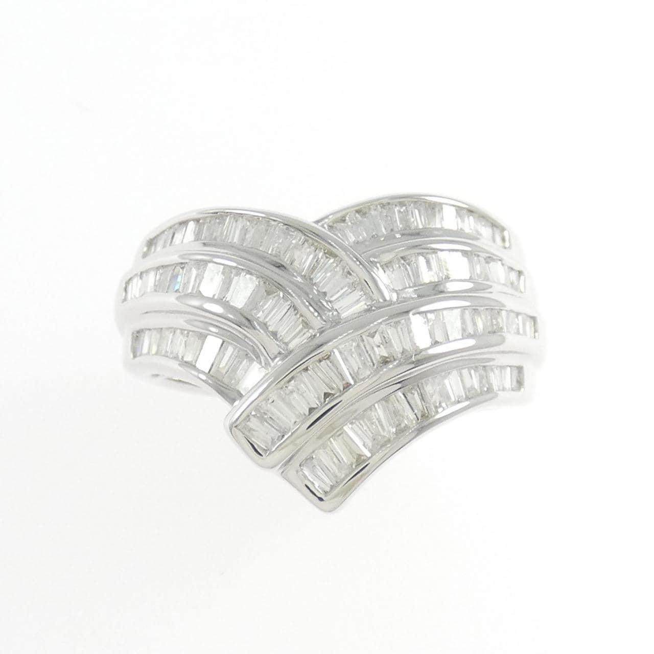 K18WG ダイヤモンド リング 1.00CT