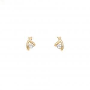 K18YG ダイヤモンド ピアス 0.10CT