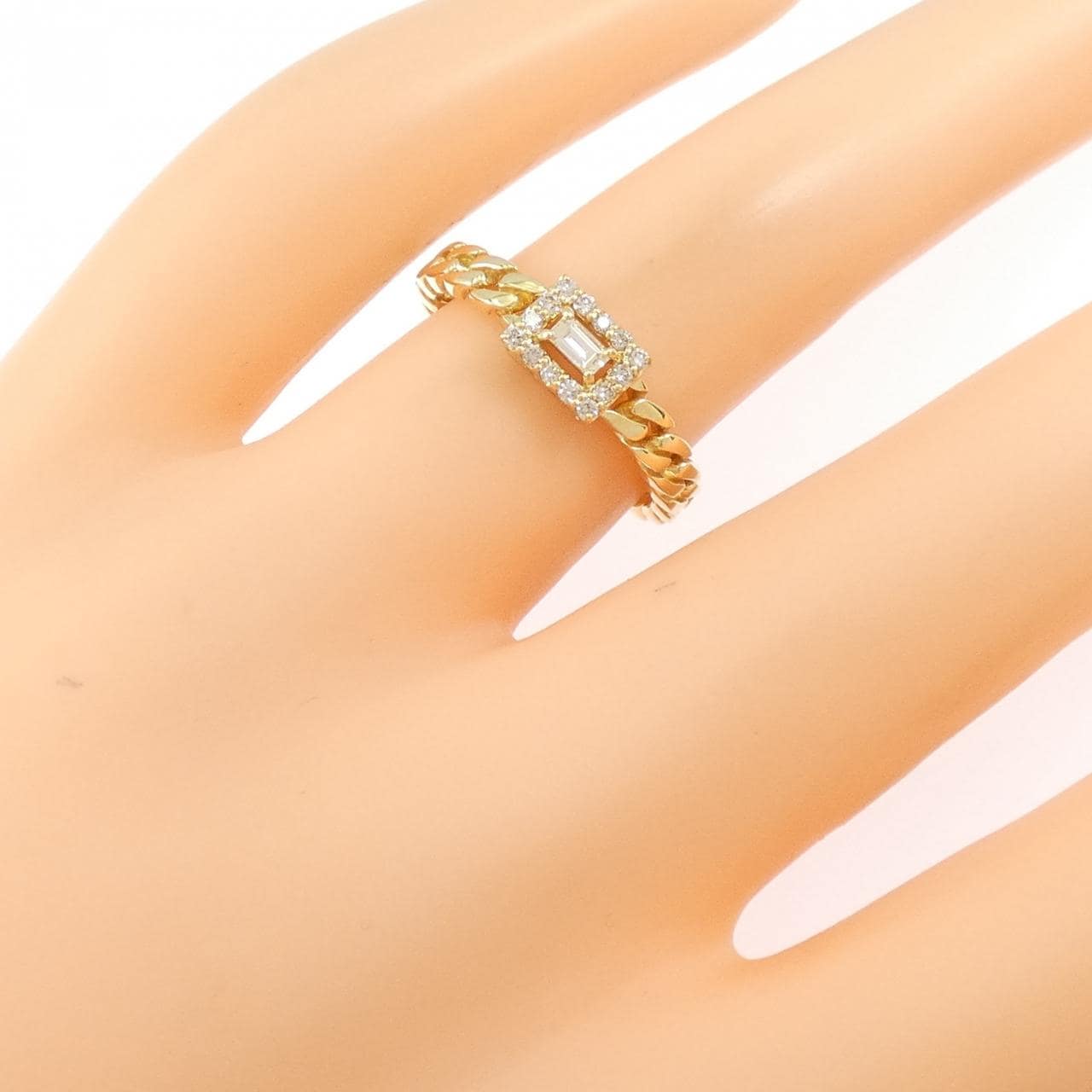 K18YG ダイヤモンド リング 0.15CT