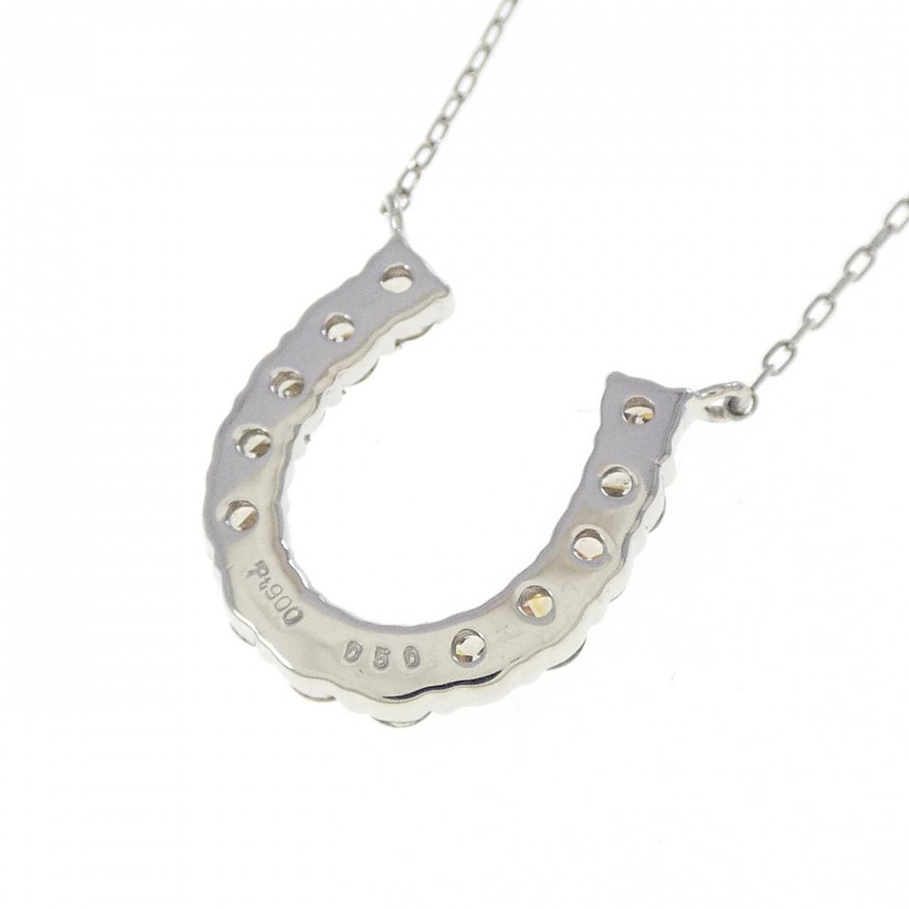 PT900/PT850 ホースシュー ダイヤモンド ネックレス 0.50CT