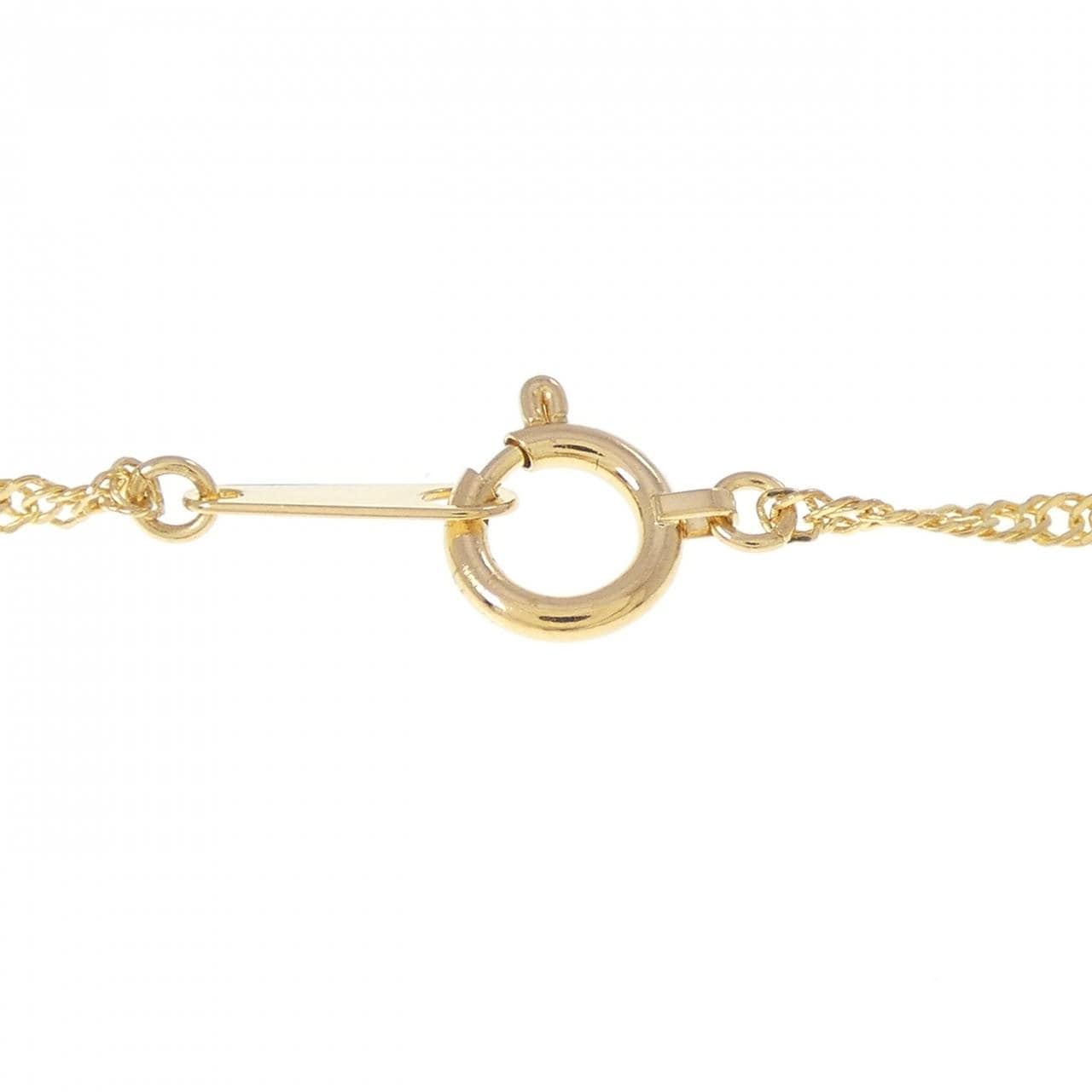 K24YG ラビット ルビー ネックレス 0.01CT