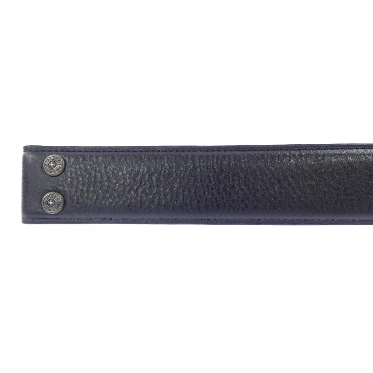 クロムハーツ CHROME HEARTS STRAP 1.5 BLK HVY WT LTHR 301015211A06 BELT