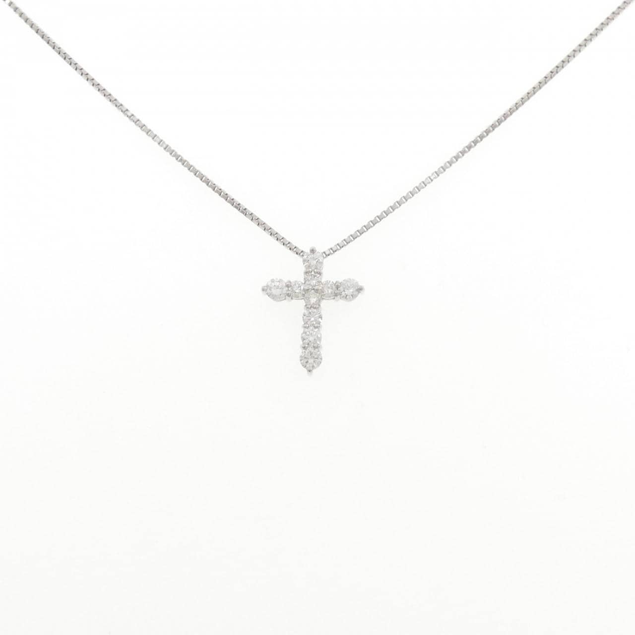 PT900/PT850 クロス ダイヤモンド ネックレス 1.03CT
