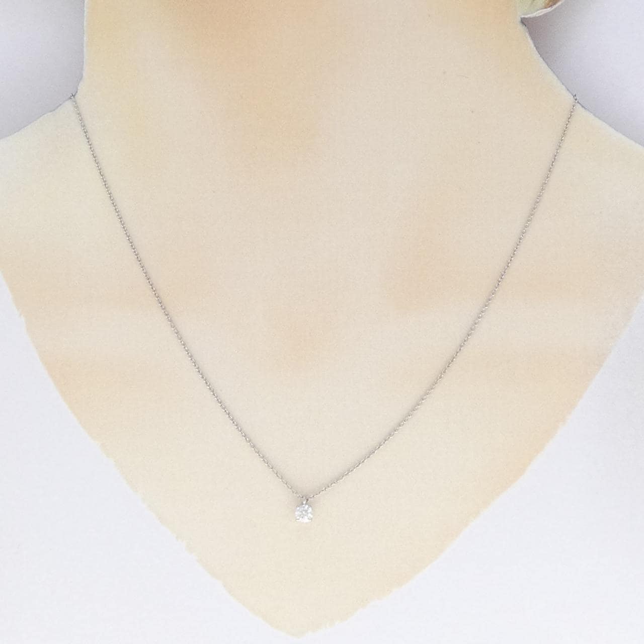 TIFFANY Solitaire Necklace 0.22CT E IF 3EXT