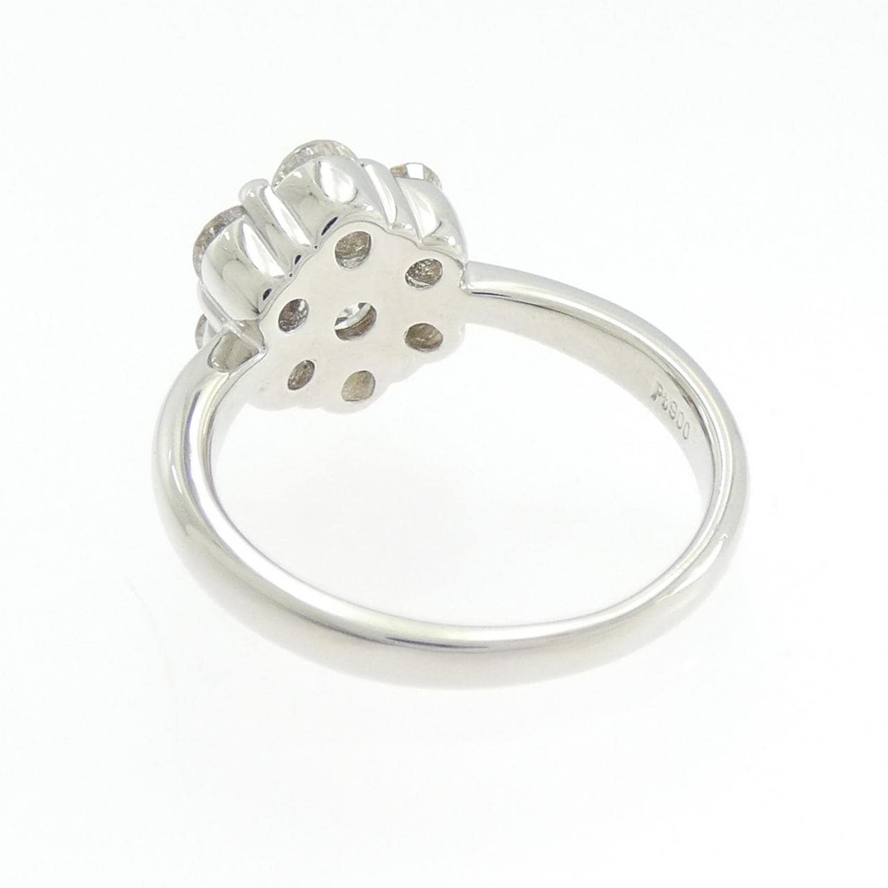 PT900 フラワー ダイヤモンド リング 1.50CT