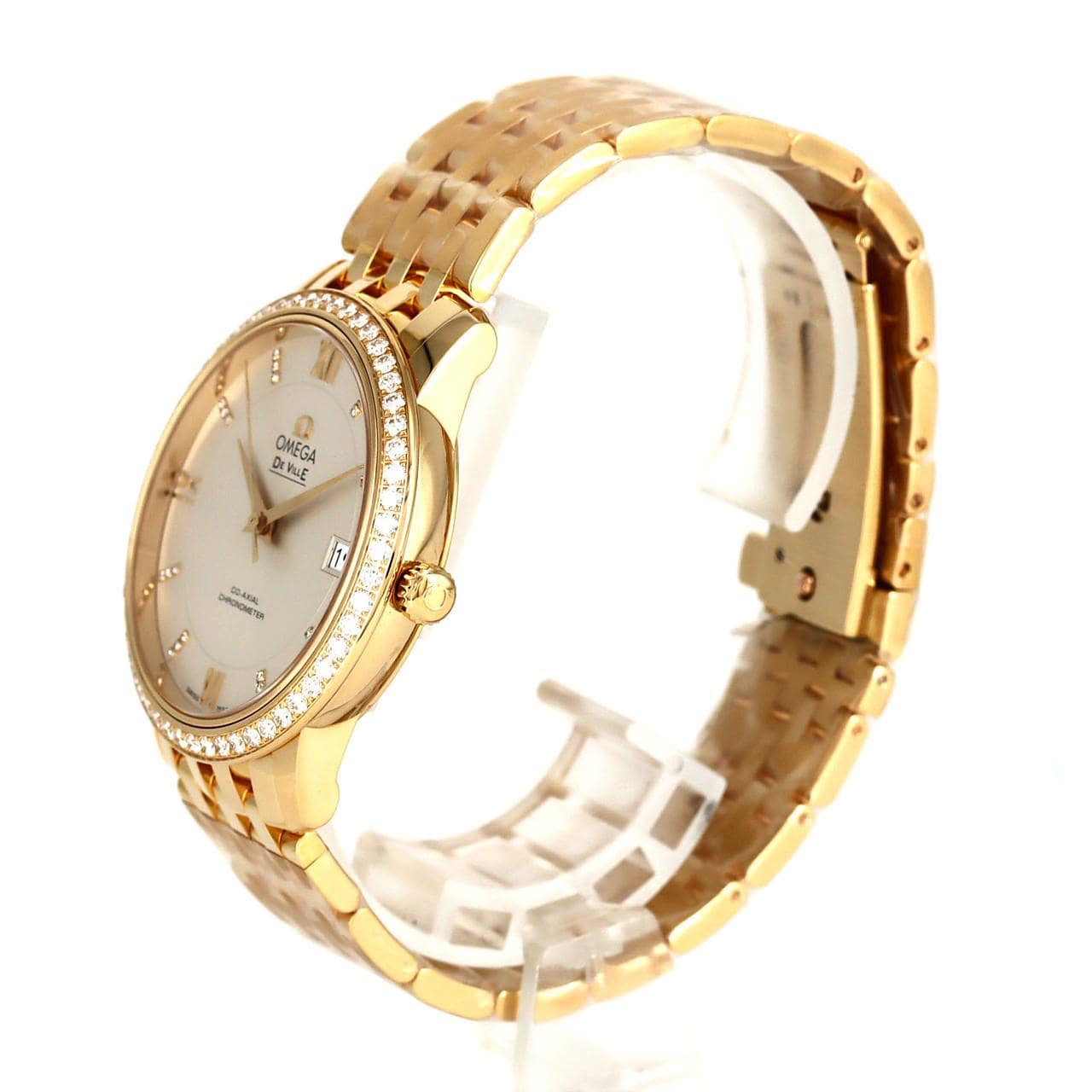 【新品】オメガ デ･ヴィルプレステージ YG/D･24P 424.55.37.20.52.002 YG 自動巻