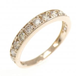 K18PG ハーフエタニティ ダイヤモンド リング 0.50CT