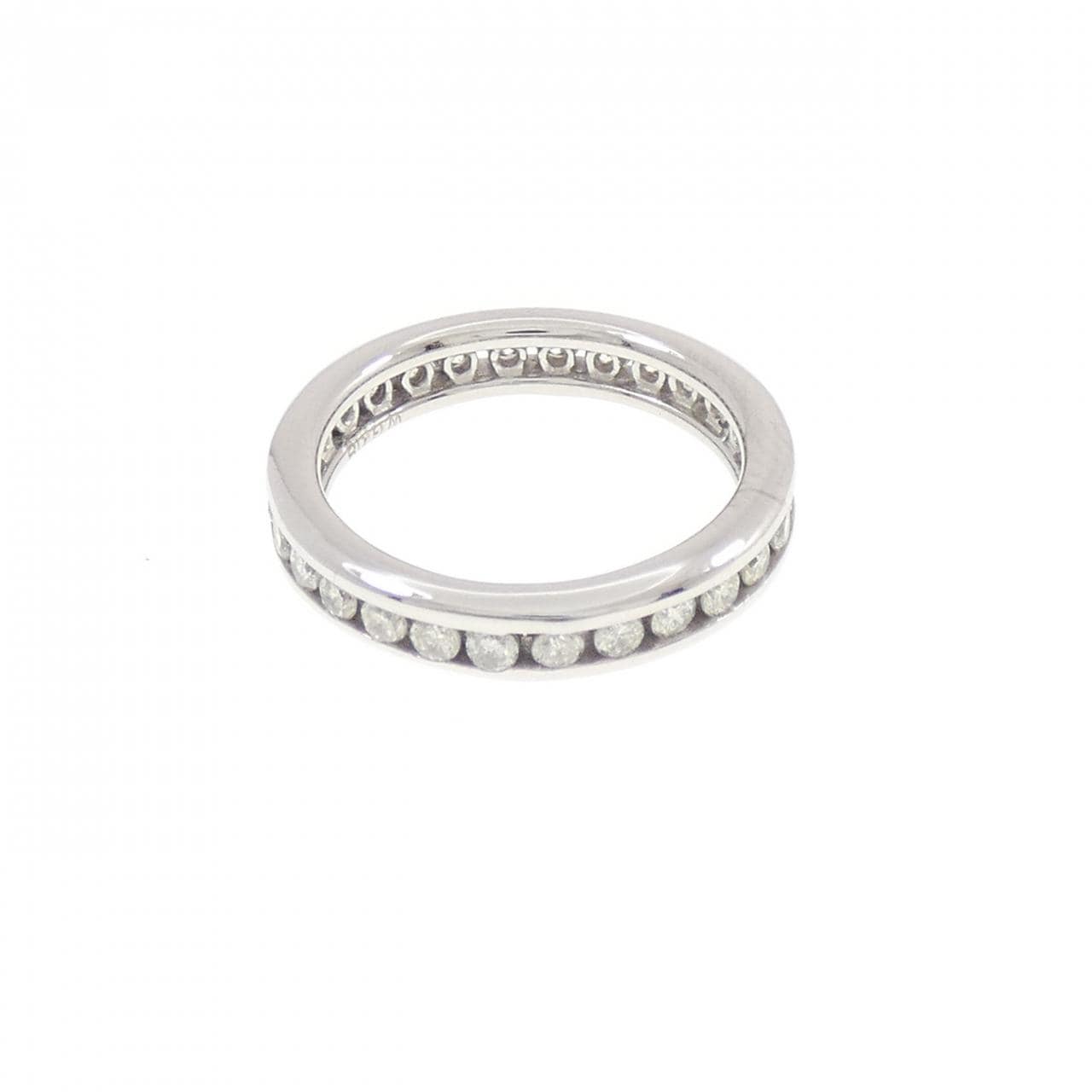 K18WG フルエタニティ ダイヤモンド ピンキー リング 0.50CT