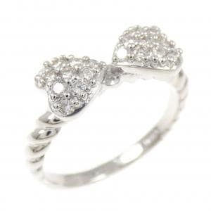 PT900 リボン ダイヤモンド リング 0.32CT
