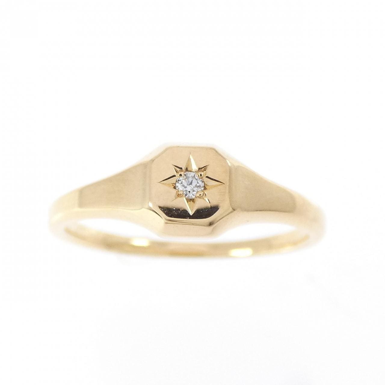 K18YG ダイヤモンド リング 0.01CT