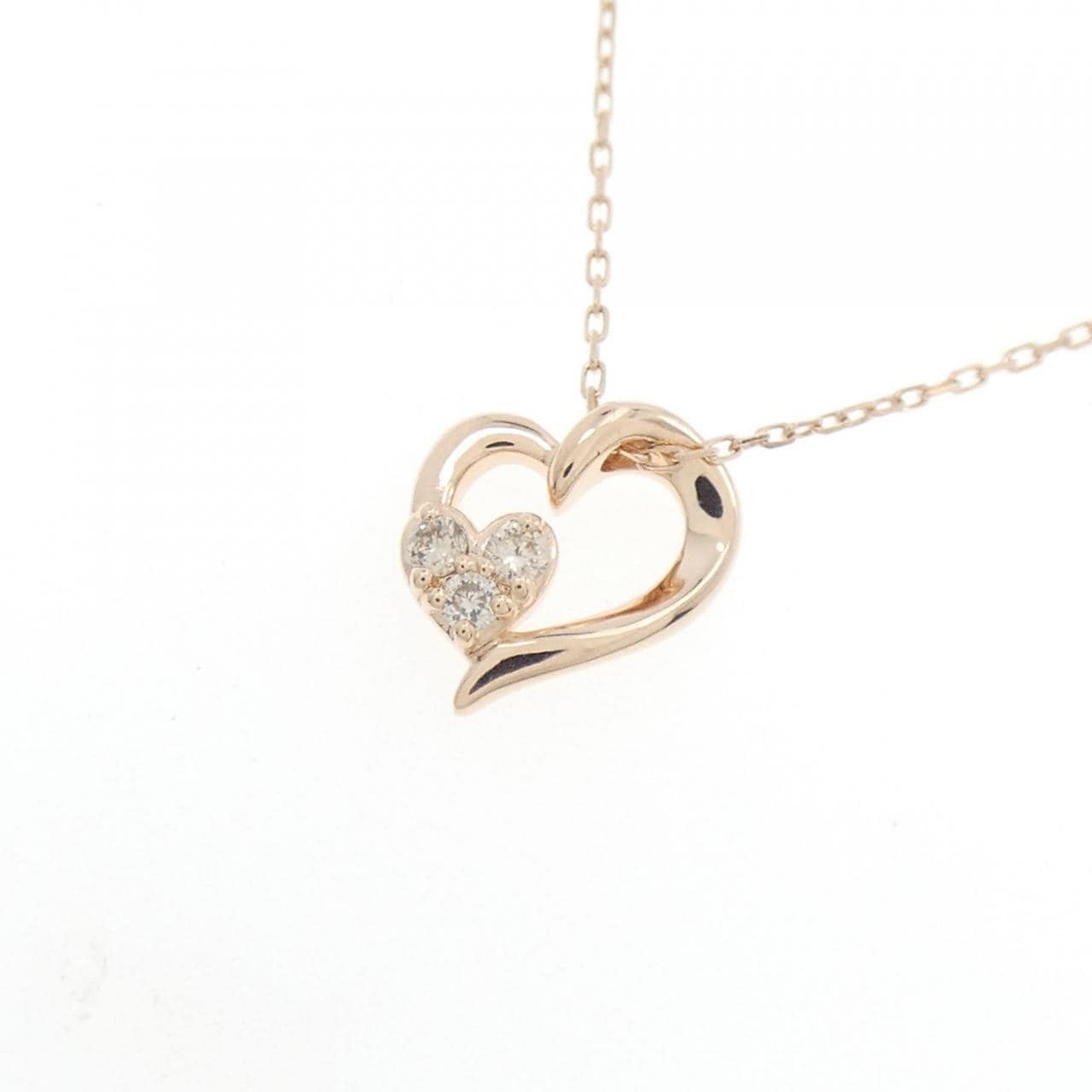 4゜C heart Diamond necklace