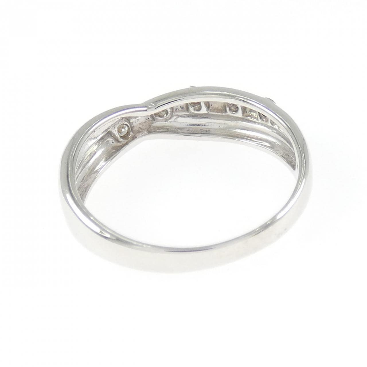 K18WG ダイヤモンド リング 0.10CT