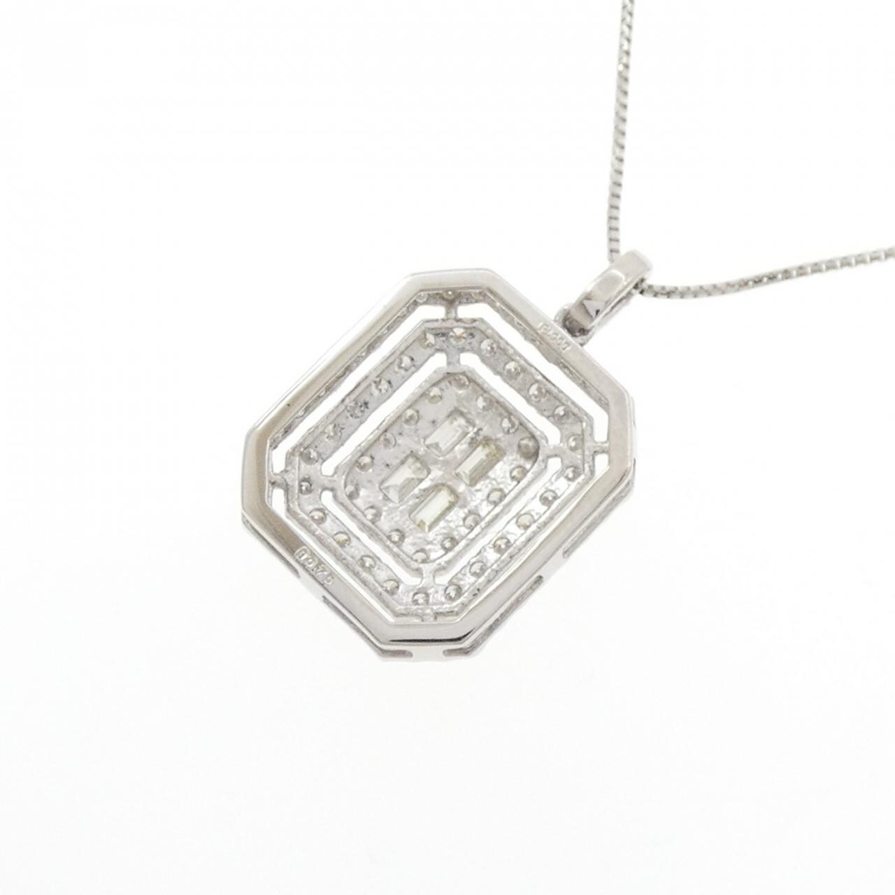 【新品】PT900/PT850 ダイヤモンド ネックレス 0.70CT
