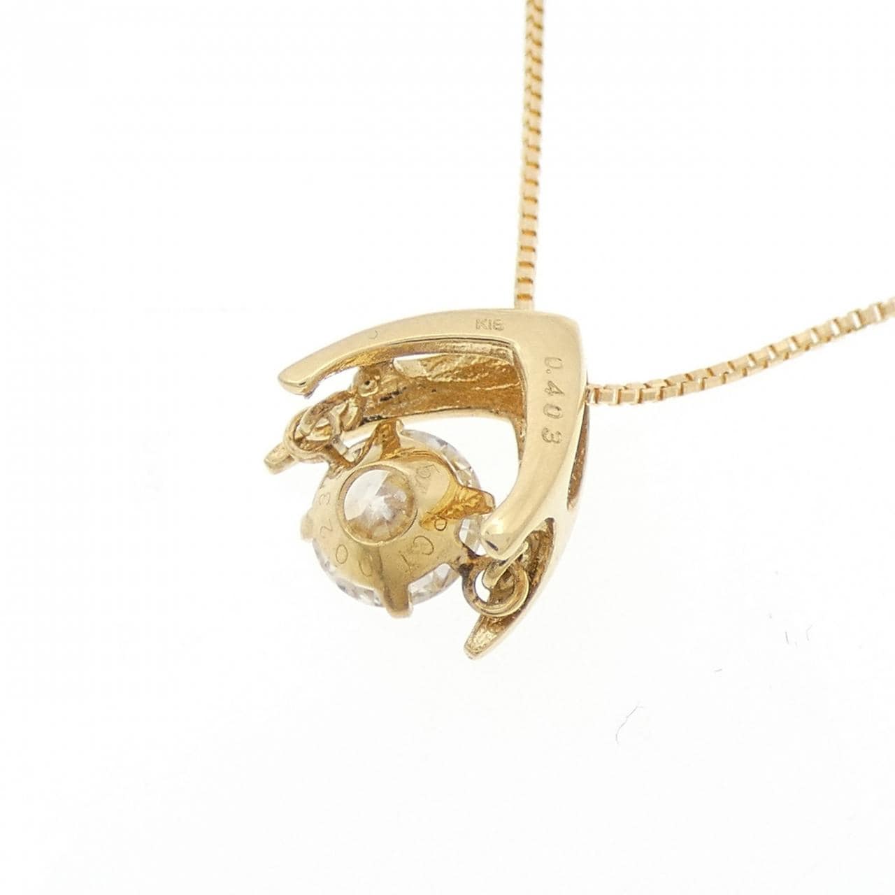 K18YG ダイヤモンド ネックレス 0.403CT