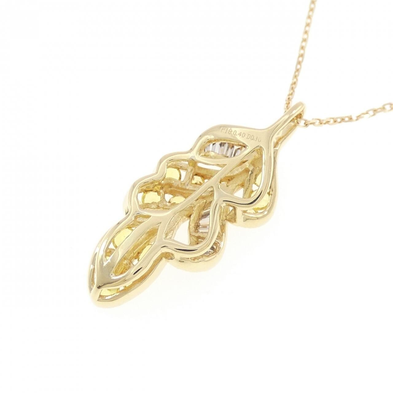 K18YG サファイヤ ネックレス 0.40CT