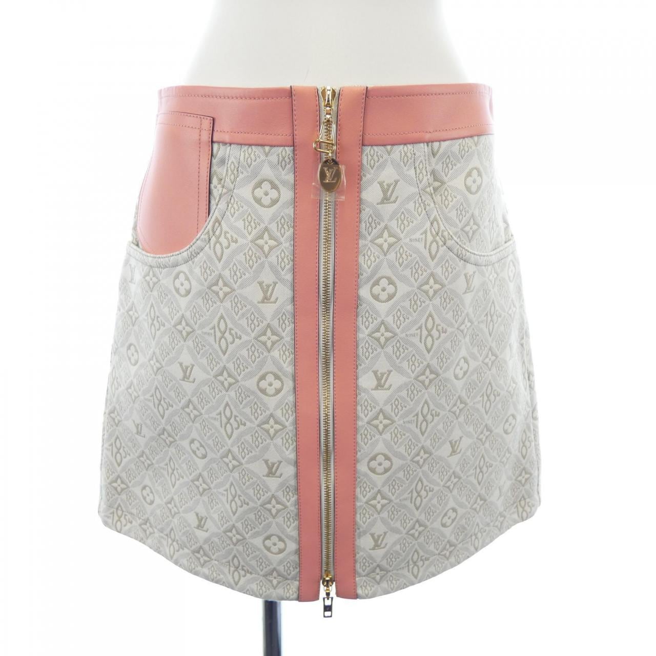 ルイヴィトン LOUIS VUITTON SINCE1854 コントラストトリム FMSK68J77 スカート
