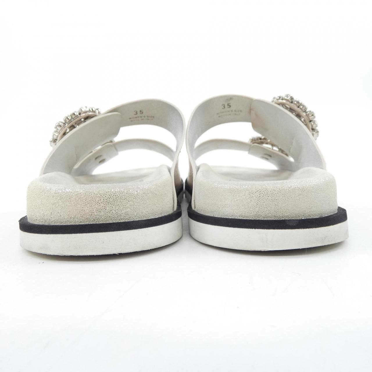 ロジェヴィヴィエ ROGER VIVIER ストラスバックル スライディーヴィヴ サンダル