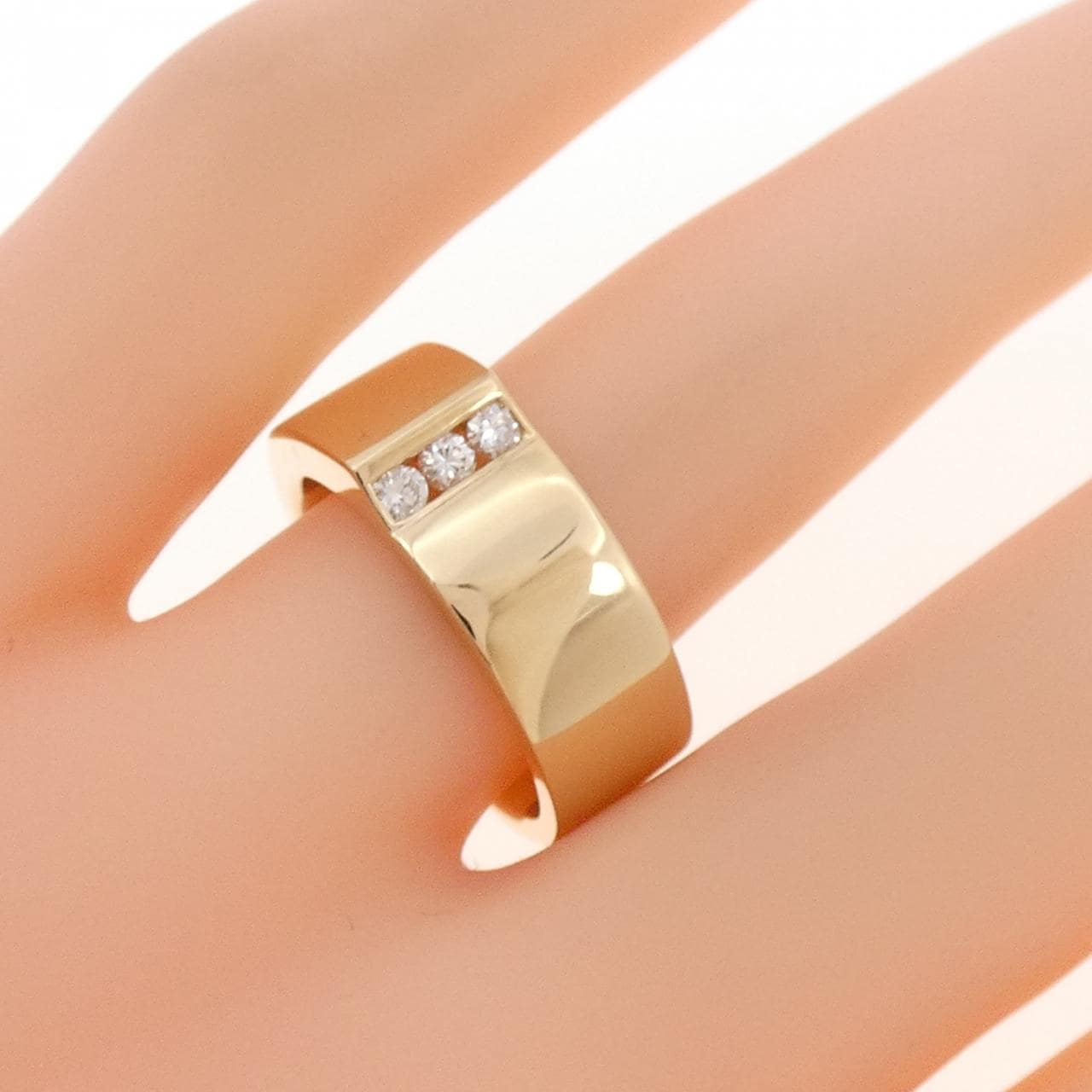 K18PG ダイヤモンド リング 0.12CT