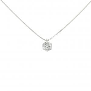 PT900/PT850 ソリティア ダイヤモンド ネックレス 0.30CT
