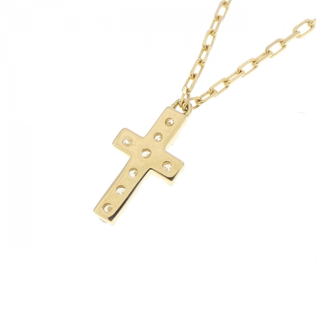アーカー クロスパヴェ ネックレス 0.05CT