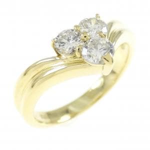 K18YG ダイヤモンド リング 0.52CT