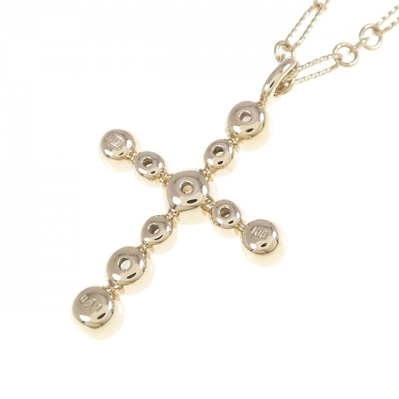 カシケイ クロス ダイヤモンド ネックレス 0.40CT