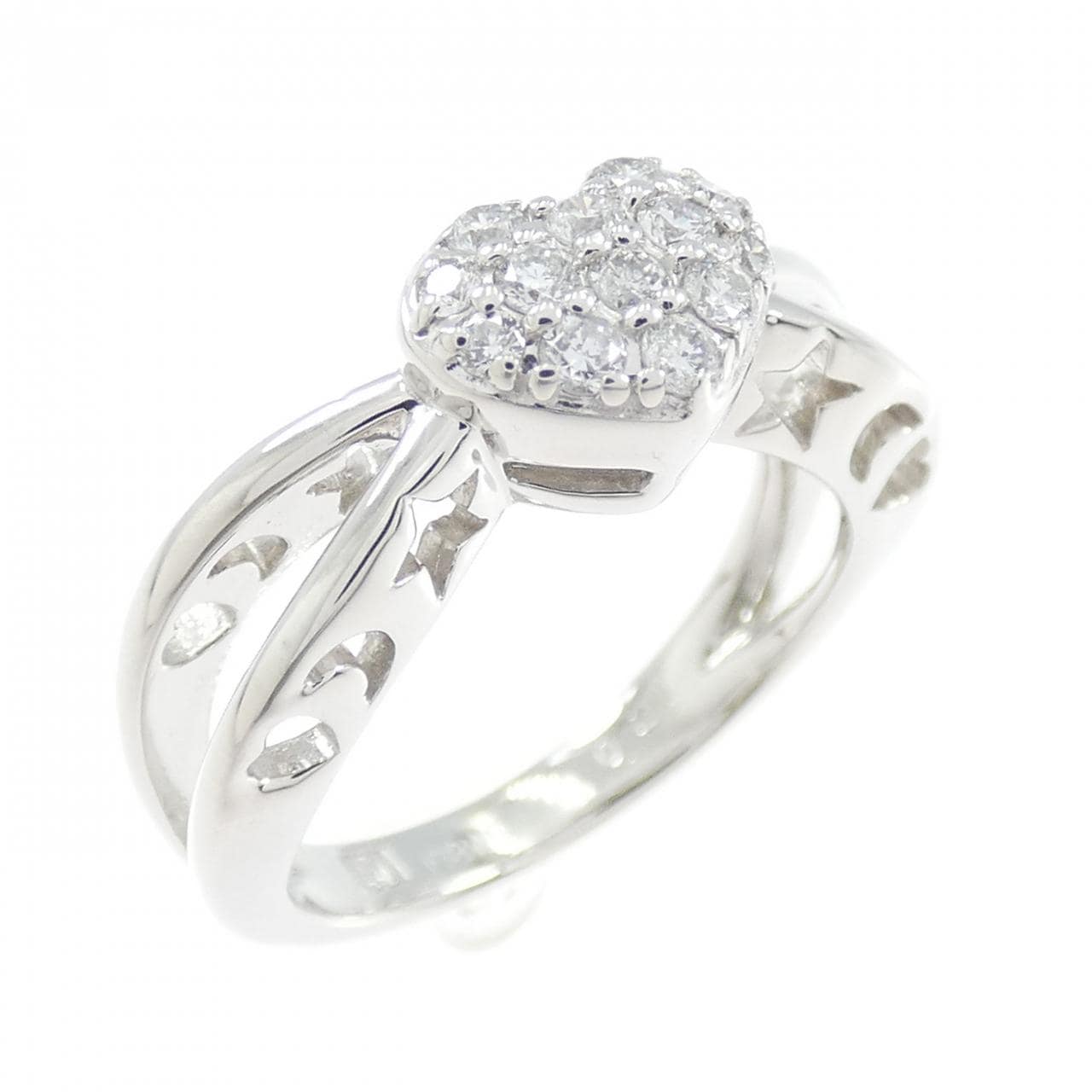 ポンテヴェキオ ハート リング 0.21CT